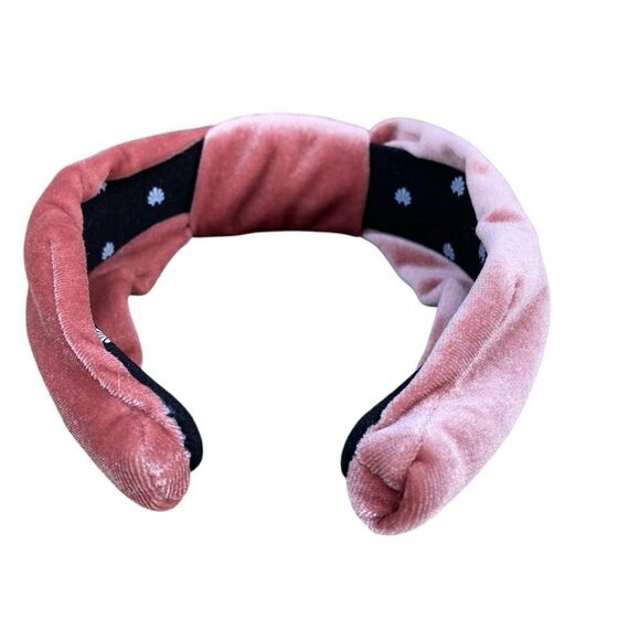 LELE SADOUGHI PETITE VELVET KNOTTED HEADBAND SOFT ROSE PINK w/Dustbag - Picture 5 of 6